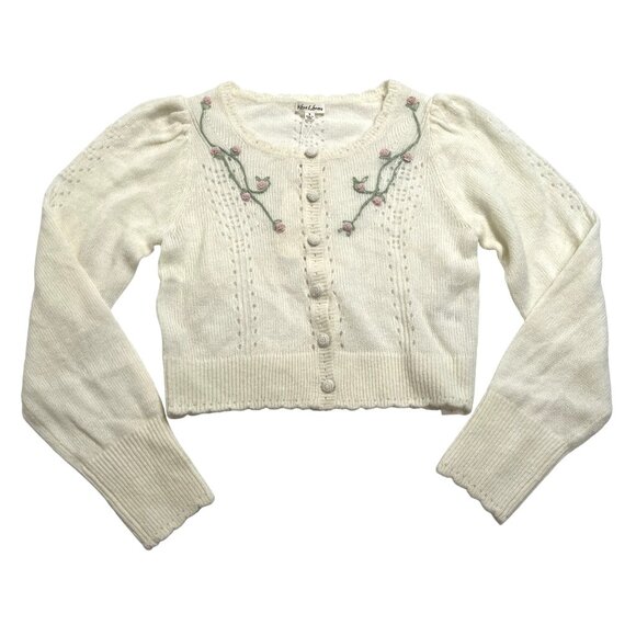 For Love & Lemons London Cardigan in Ivory - Picture 1 of 5